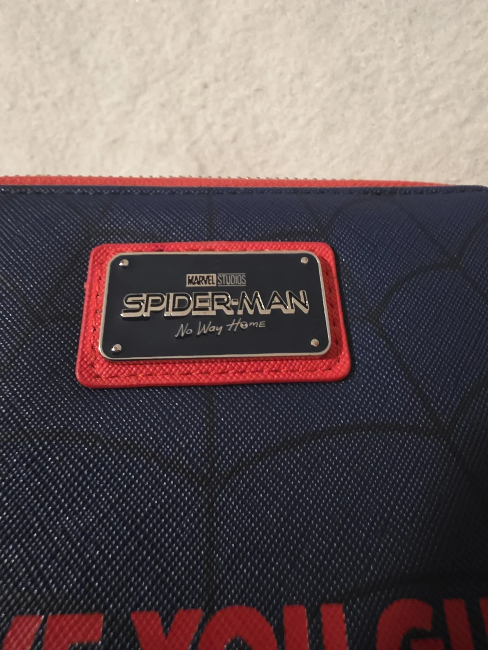 Spider-Man Triple Graphic Zip Hard Tag Wallet - Red, Blue, Black - NWOT